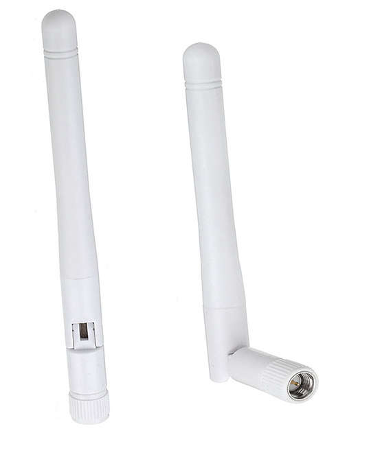 Wifi Antenna [white] - Hinged Mount WiFi / ISM Antenna, 2.4/5.8GHz, Direct Mount 4 Inch